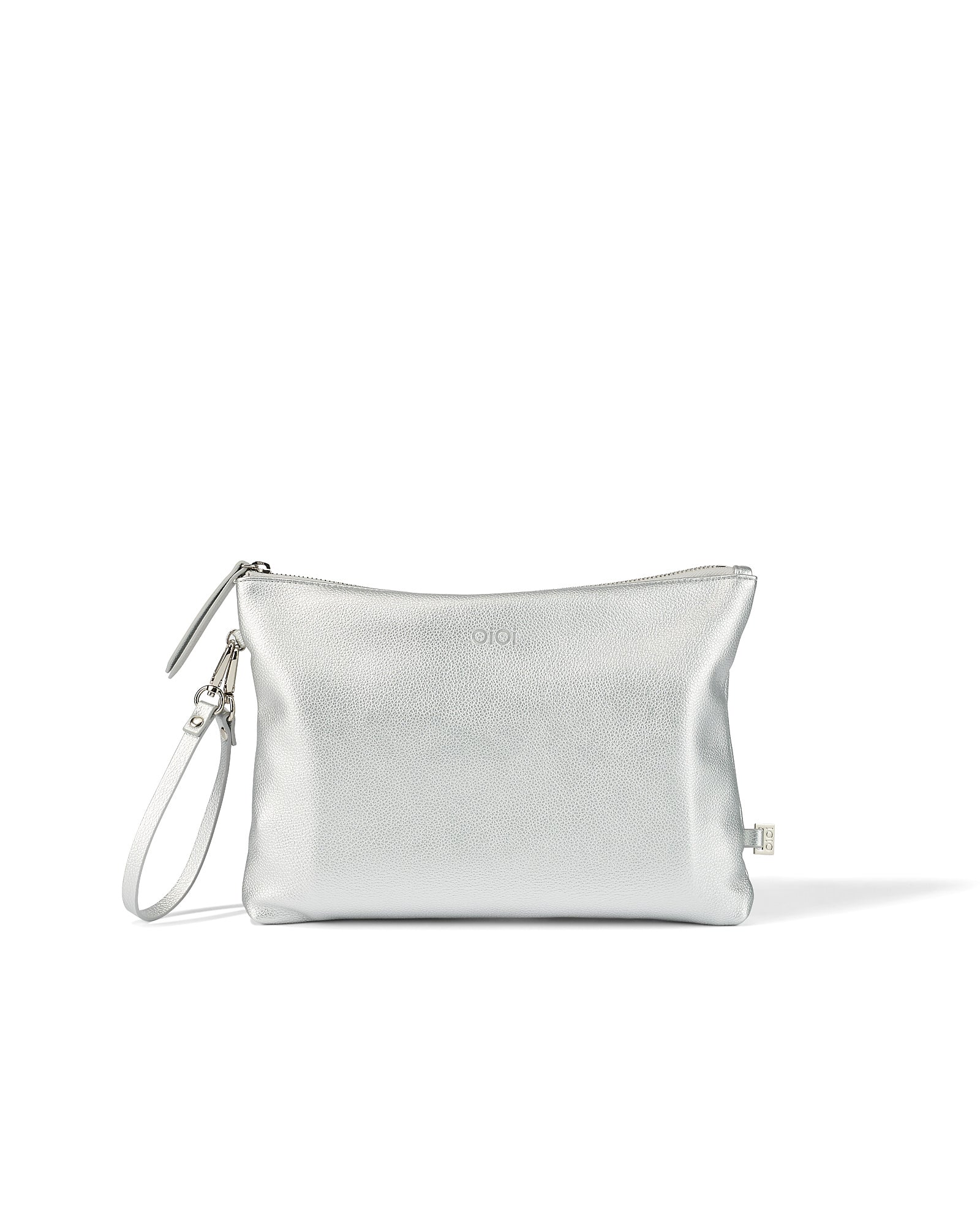 OiOi Nappy Changing Pouch - Metallic Silver