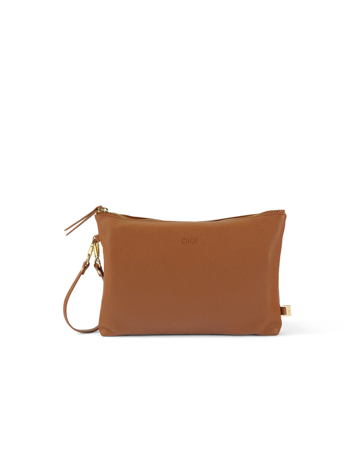 OiOi Nappy Changing Pouch - Chestnut Brown