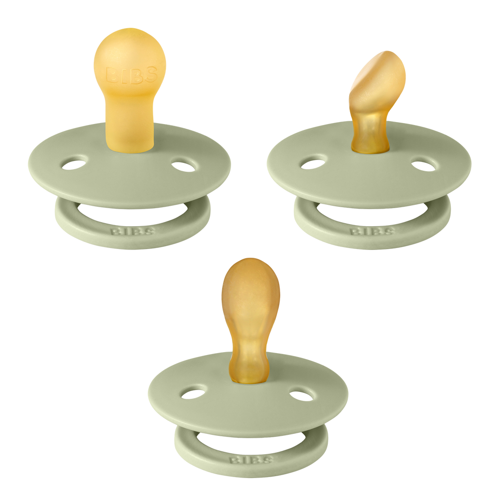 BIBS Colour Pacifier Try-It 3 Pack - Sage