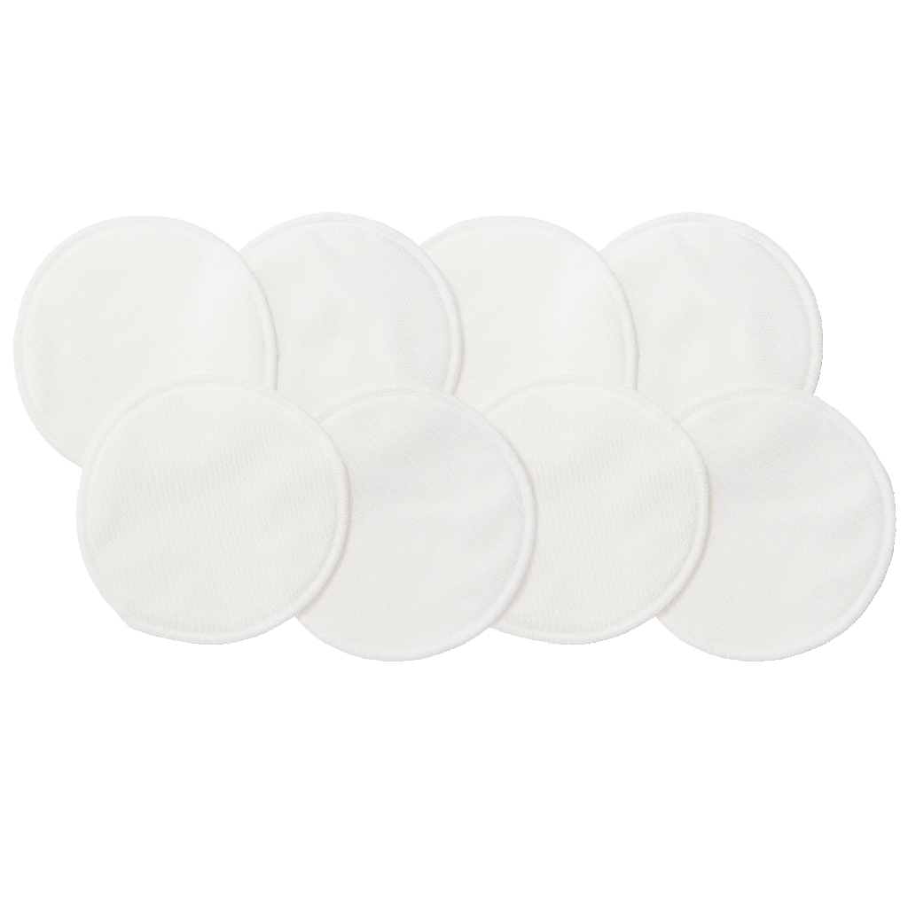 Lactivate Reusable Mixed White Nursing Pads - 8 pack