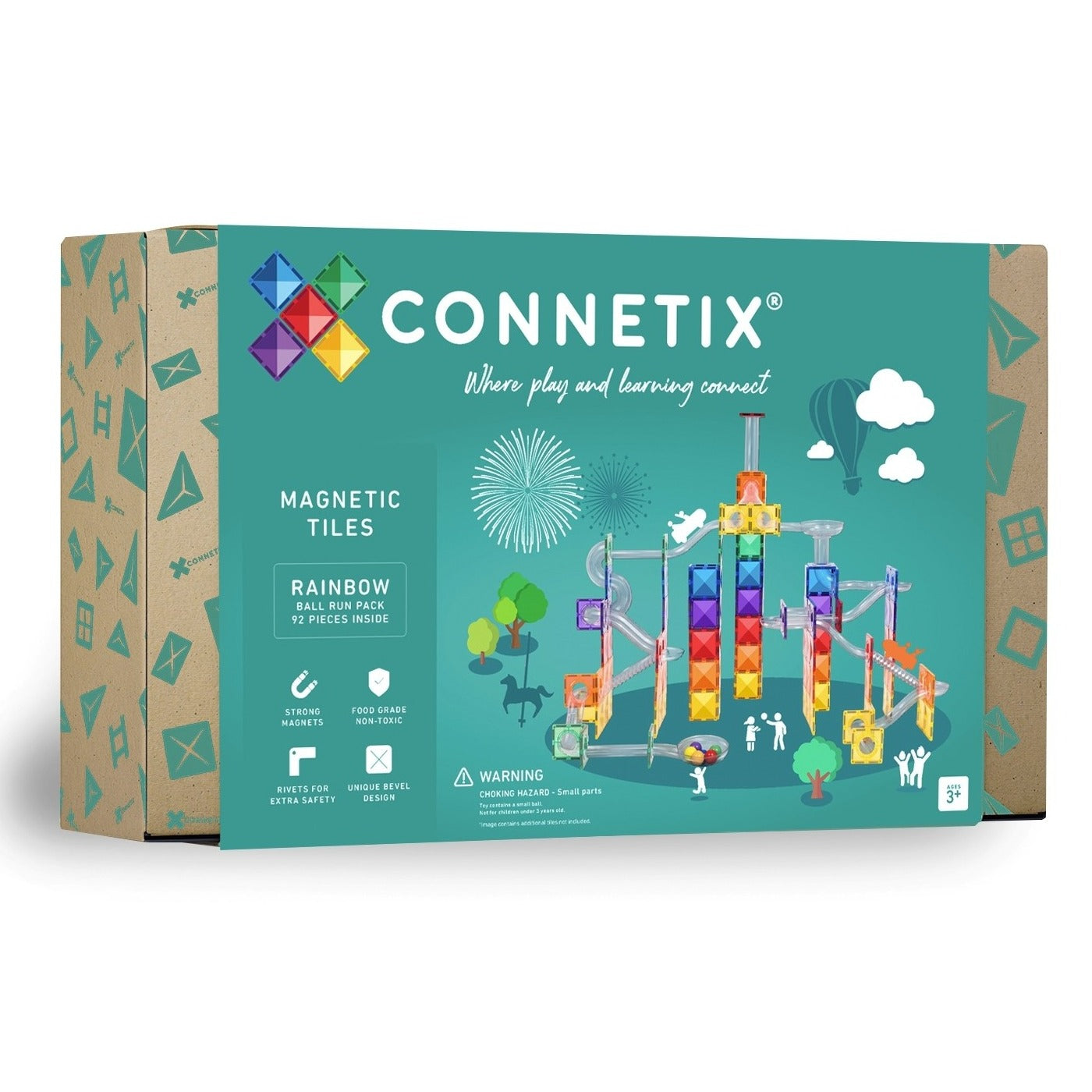 Connetix Tiles - 92 Piece Ball Run