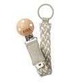 Pacifier Clip - Ivory/Sand