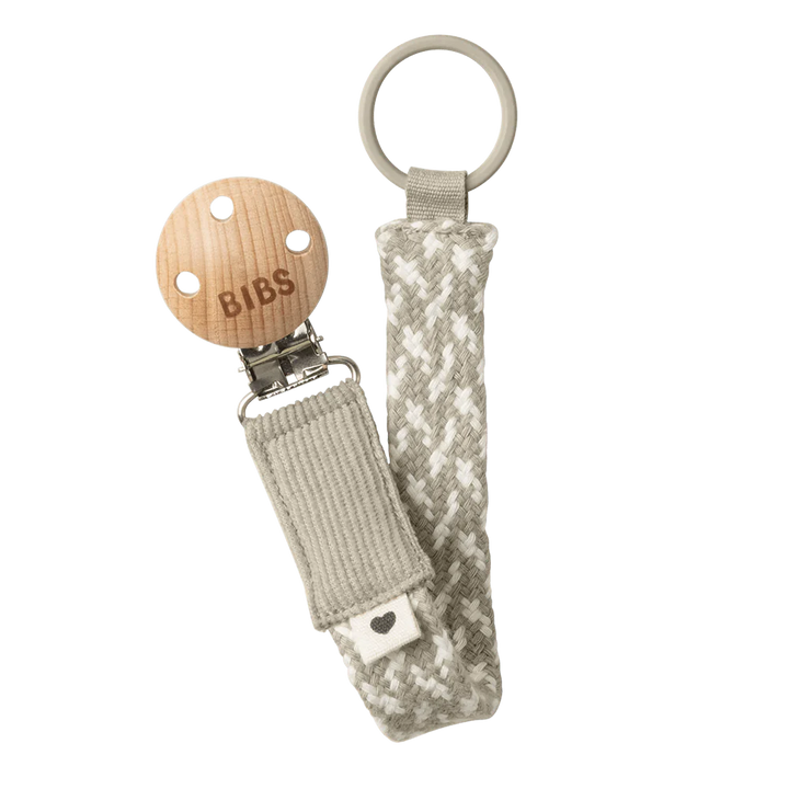 BIBS Pacifier Clip - Ivory/Sand