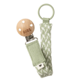Pacifier Clip - Sage/Ivory