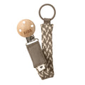 Pacifier Clip - Dark Oak/Vanilla