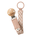 Pacifier Clip - Blush/Ivory