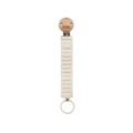 Knitted Pacifier Clip - Ivory