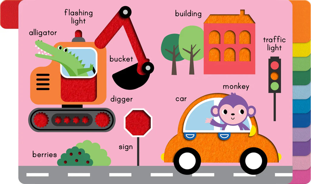 Chunky Felt Tabbed Book - First Words