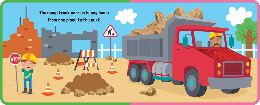 Foam Touch & Feel Book - Trucks & Diggers