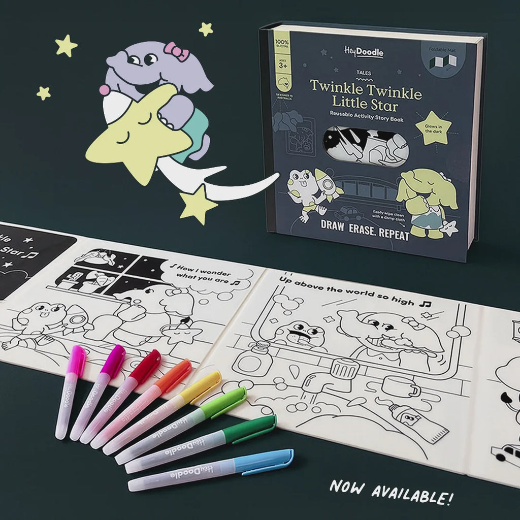 Twinkle Twinkle Little Star Tales - Reusable Colouring Book