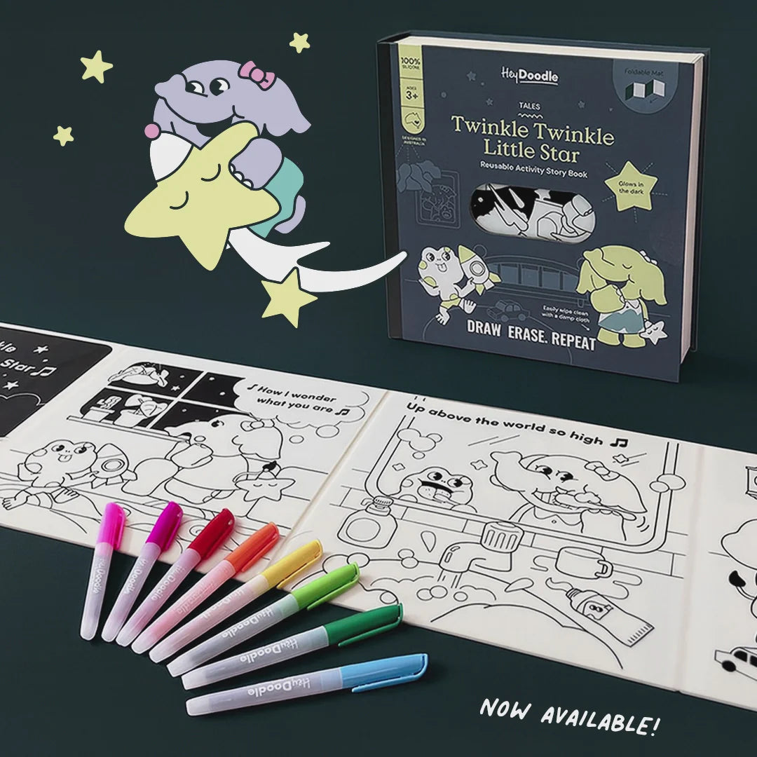 Twinkle Twinkle Little Star Tales - Reusable Colouring Book
