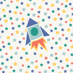 Greeting Card - Rocket