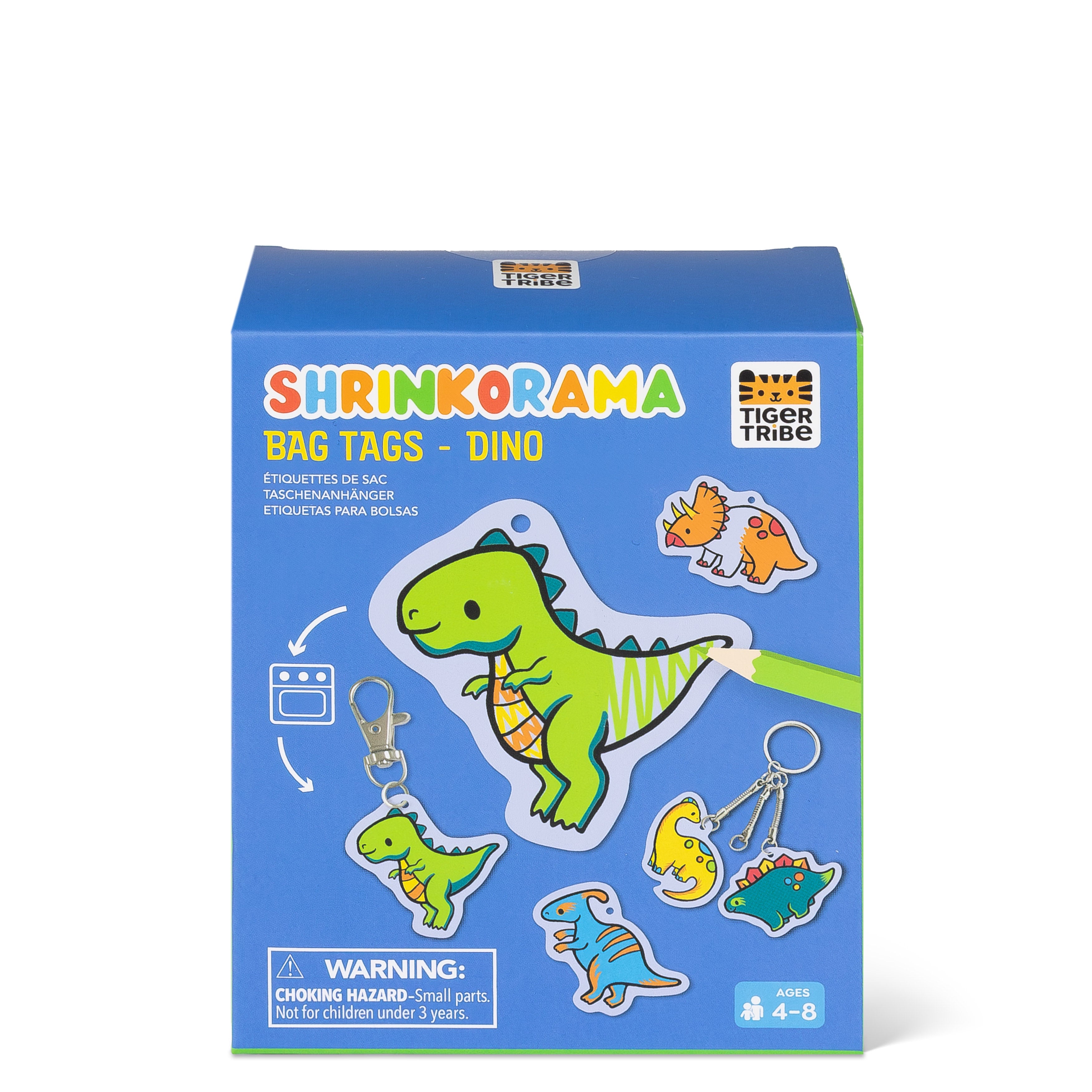Shrinkorama Bag Tags - Dino