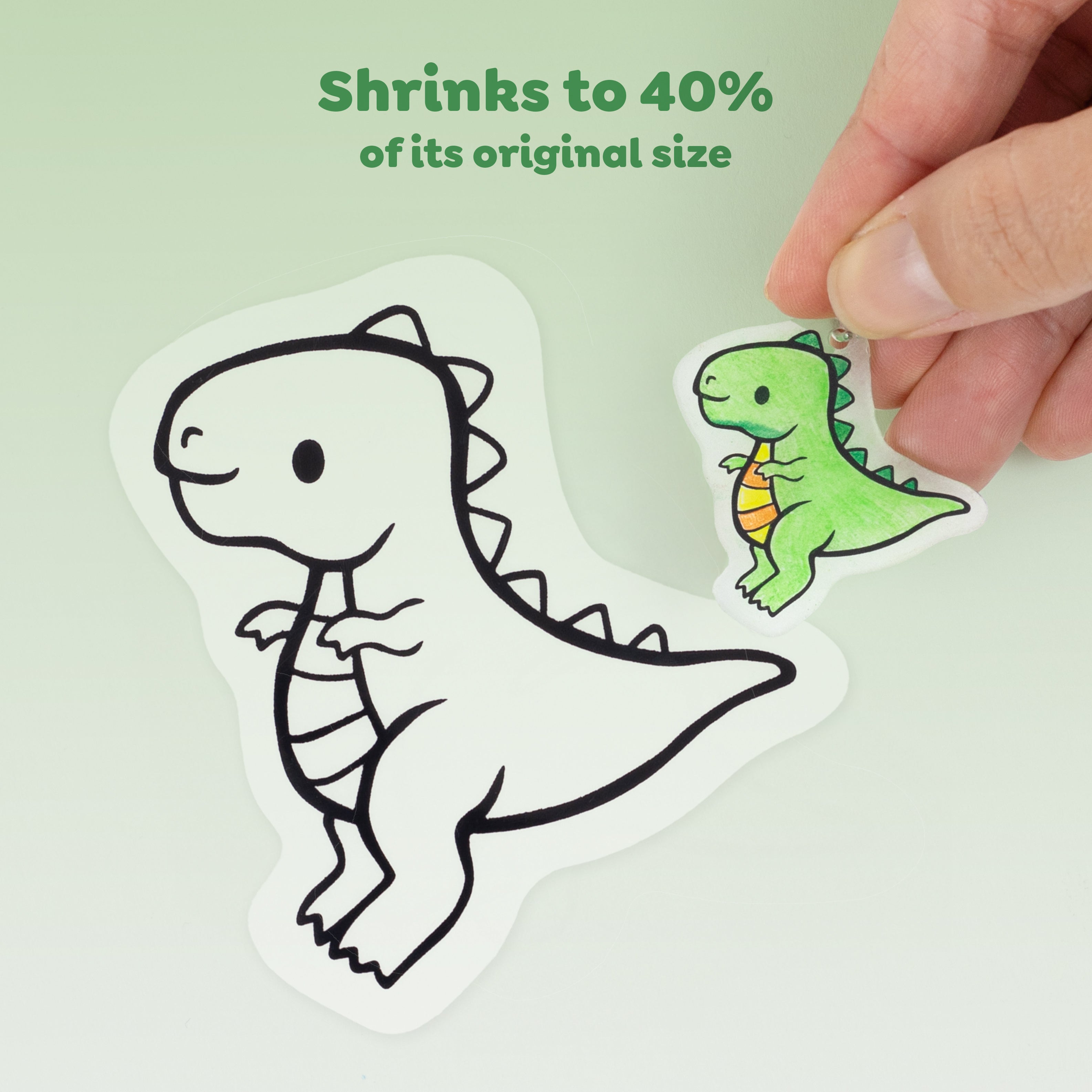 Shrinkorama Bag Tags - Dino