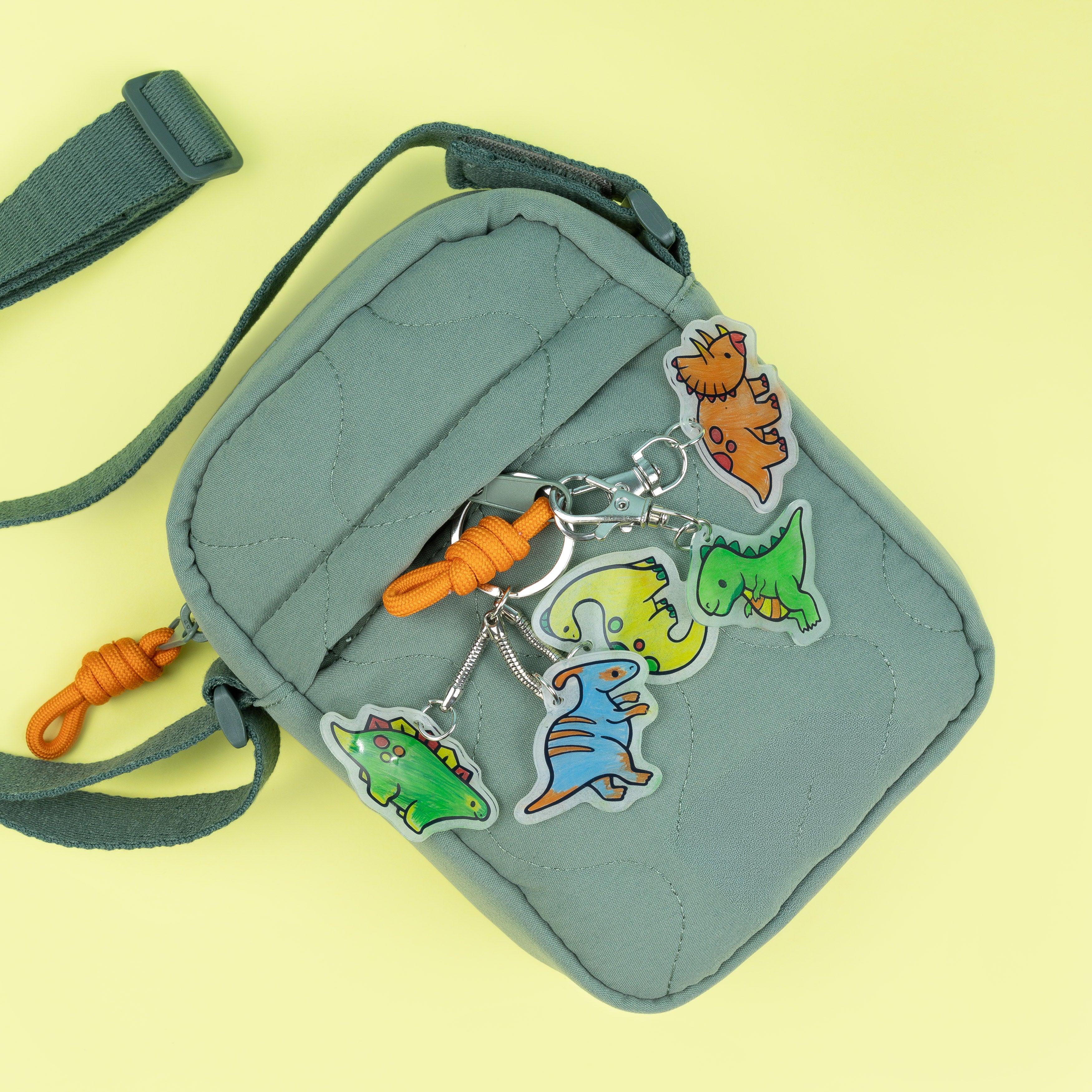 Shrinkorama Bag Tags - Dino