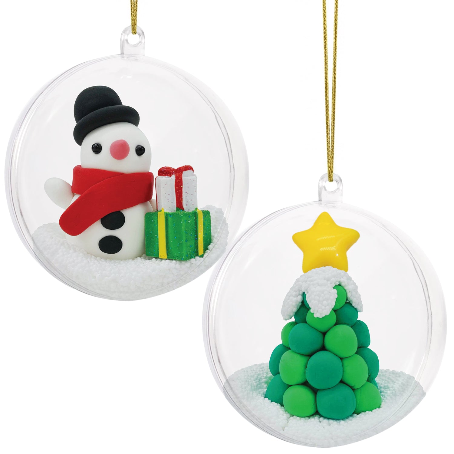 Clay Craft - Ornament Kit - Snowman & Tree