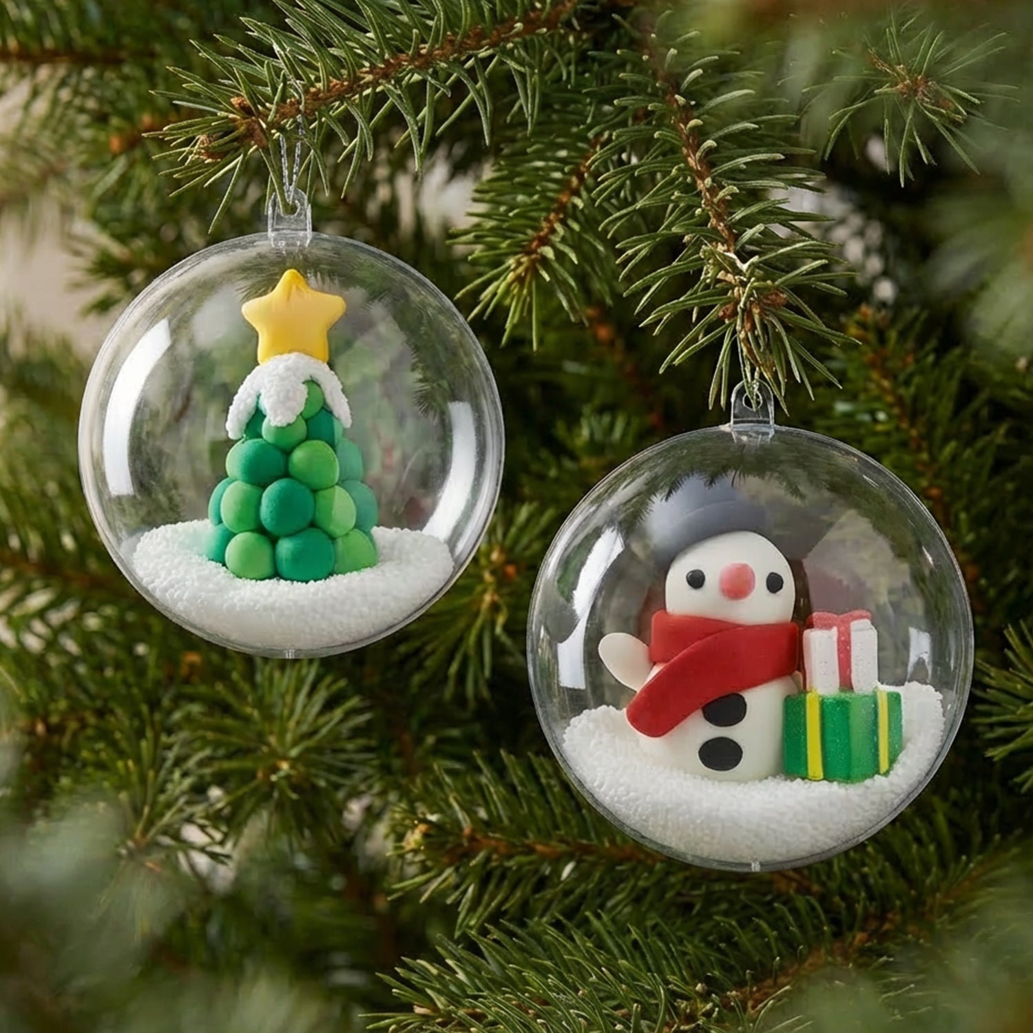 Clay Craft - Ornament Kit - Snowman & Tree