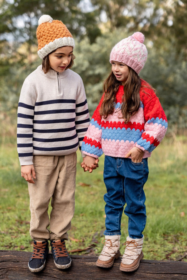 Acorn Tidal Beanie - Pink