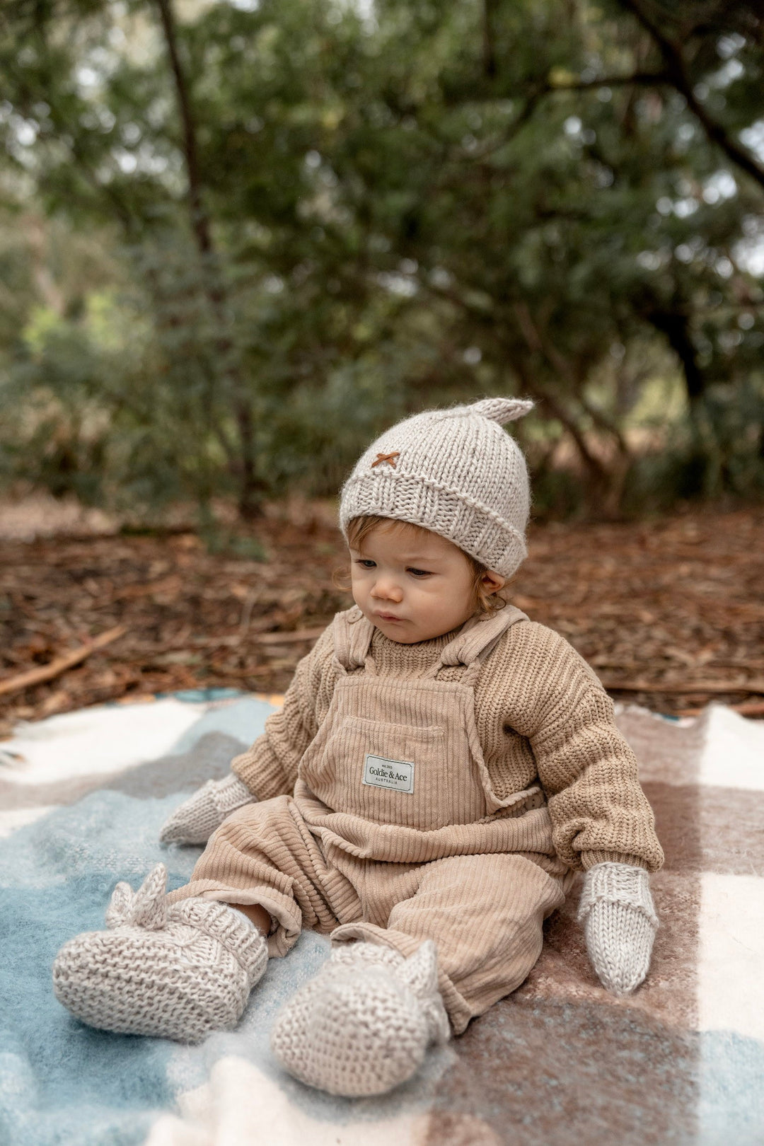 Acorn Cottontail Beanie - Oatmeal