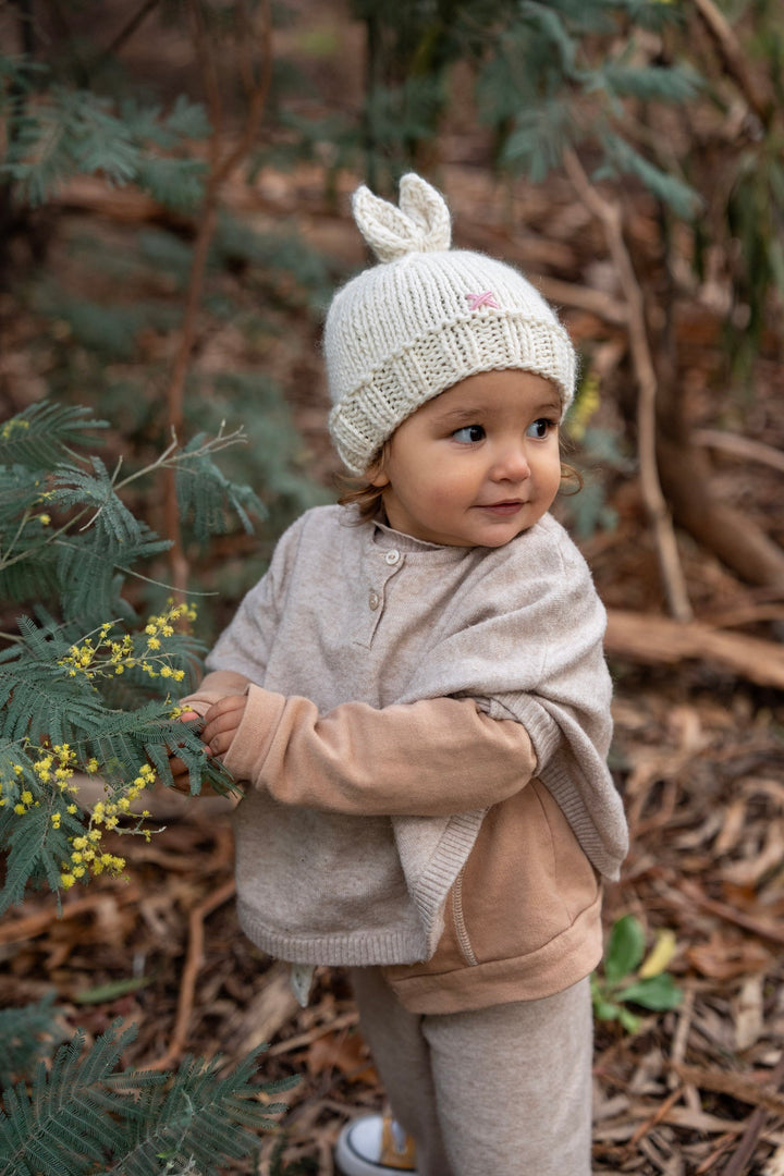 Acorn Cottontail Beanie - Cream