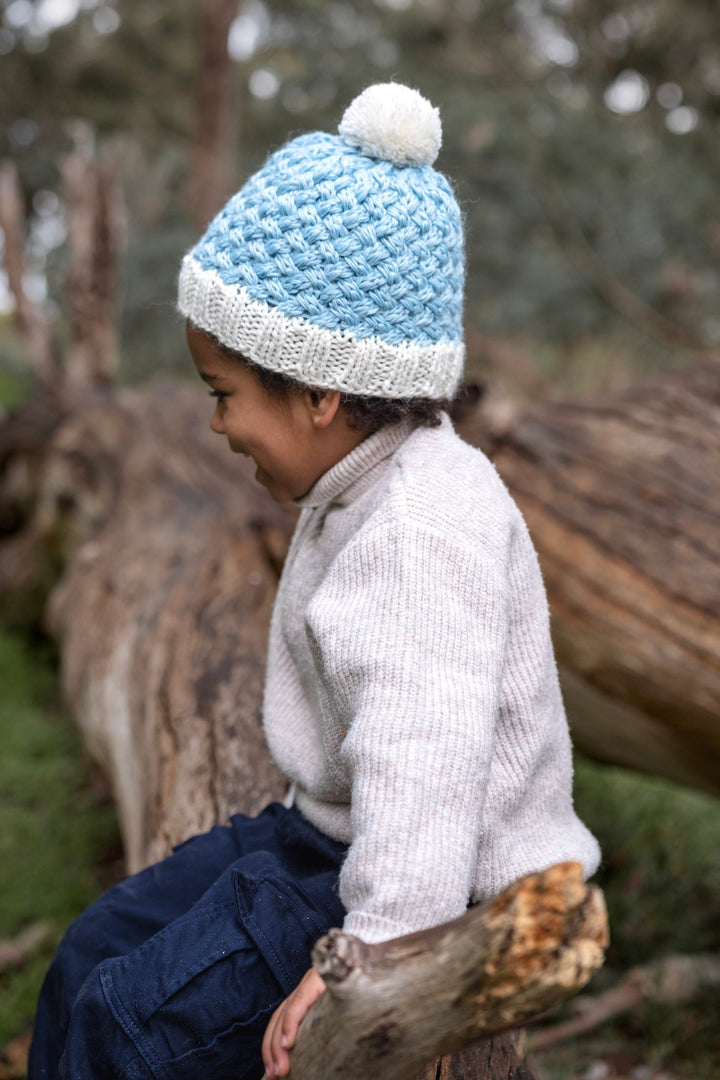 Acorn Ripples Beanie - Blue