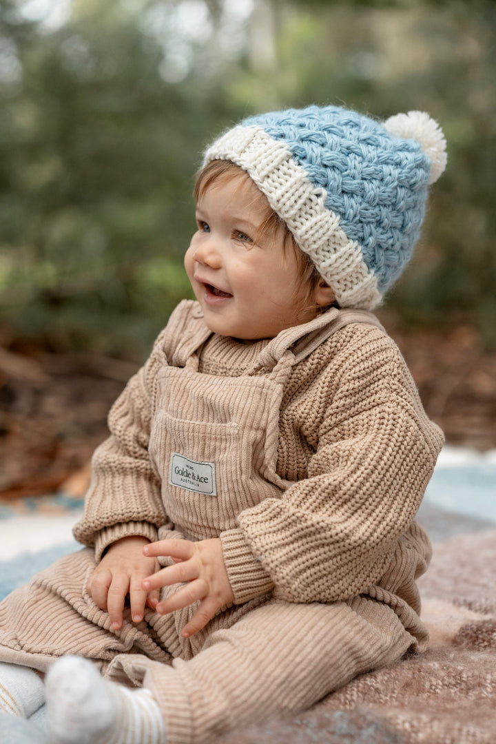 Acorn Ripples Beanie - Blue