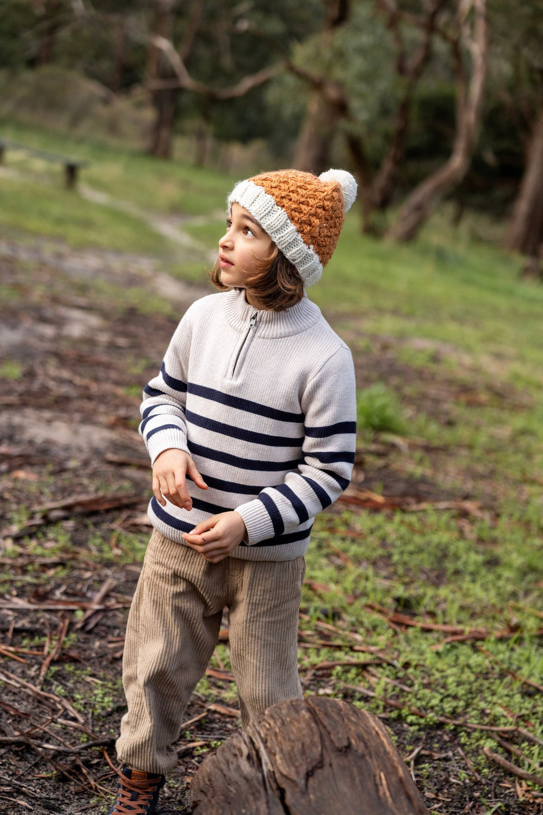 Acorn Ripples Beanie - Caramel