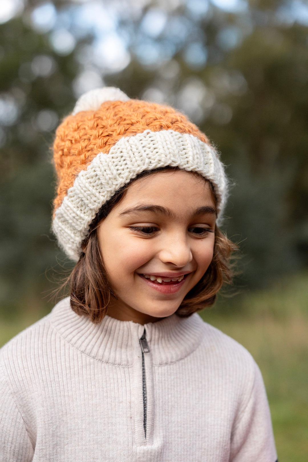 Acorn Ripples Beanie - Caramel