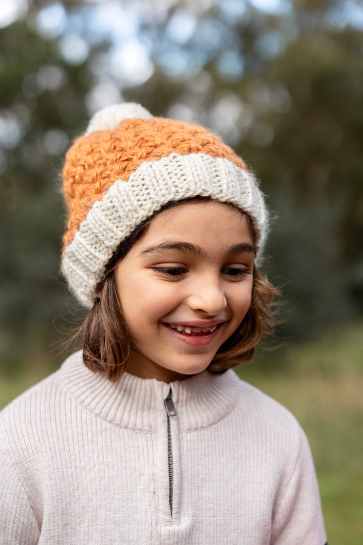 Acorn Ripples Beanie - Caramel