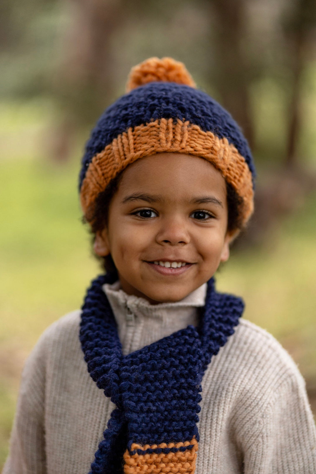 Acorn Ripples Beanie - Navy