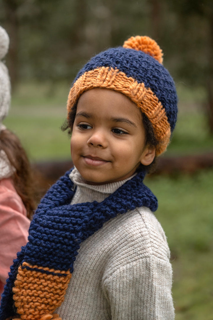 Acorn Ripples Beanie - Navy