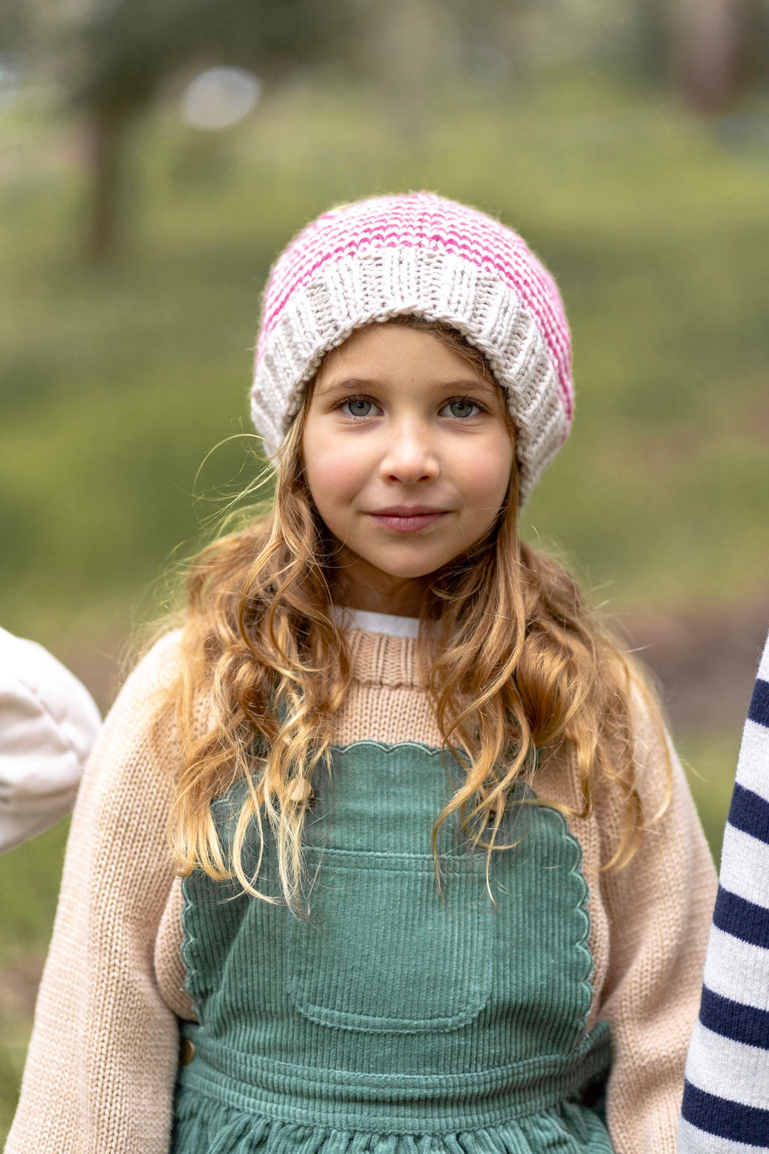 Acorn Horizon Beanie - Pink Stripe