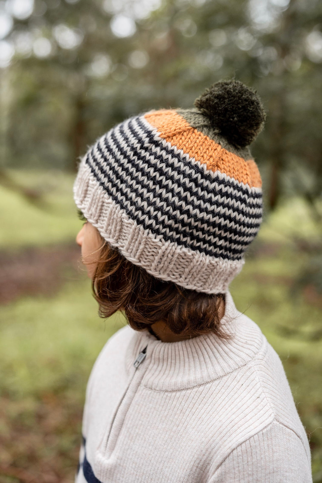 Acorn Horizon Beanie - Black Stripe