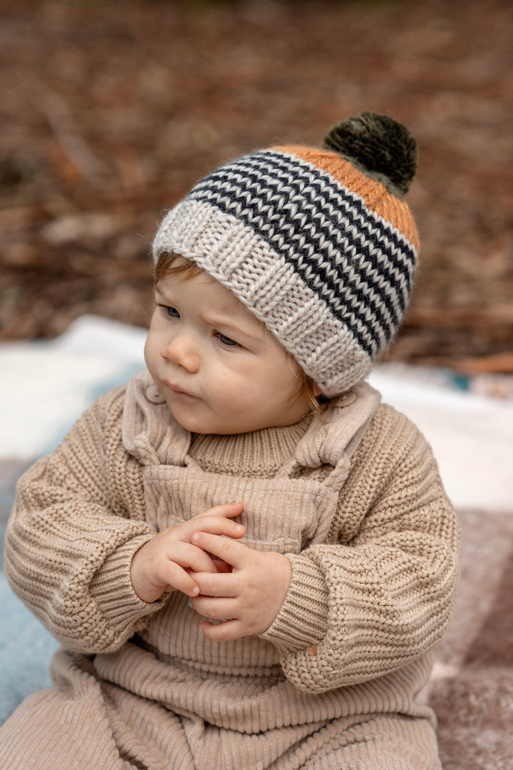 Acorn Horizon Beanie - Black Stripe