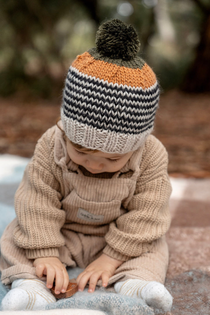 Acorn Horizon Beanie - Black Stripe