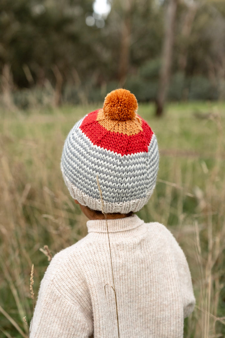 Acorn Horizon Beanie - Grey Stripe