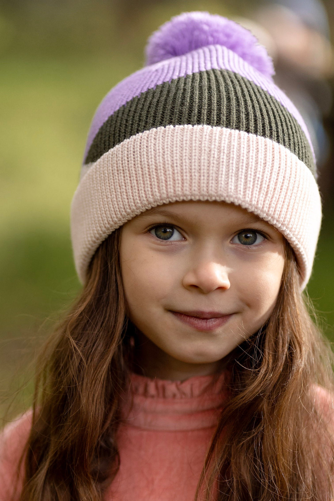 Acorn Hidden Valley Merino Beanie - Lilac