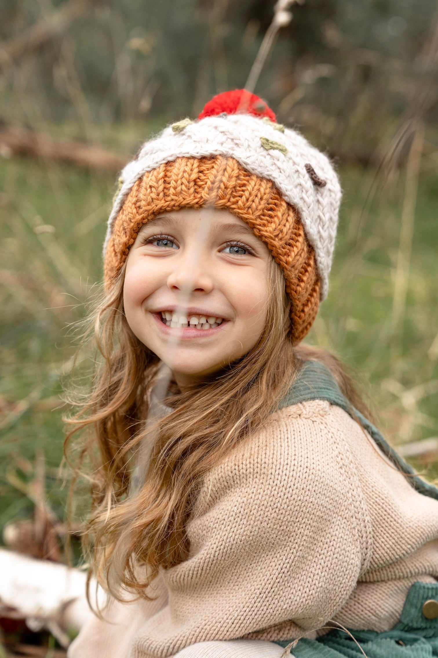 Acorn Cupcake Beanie - Green