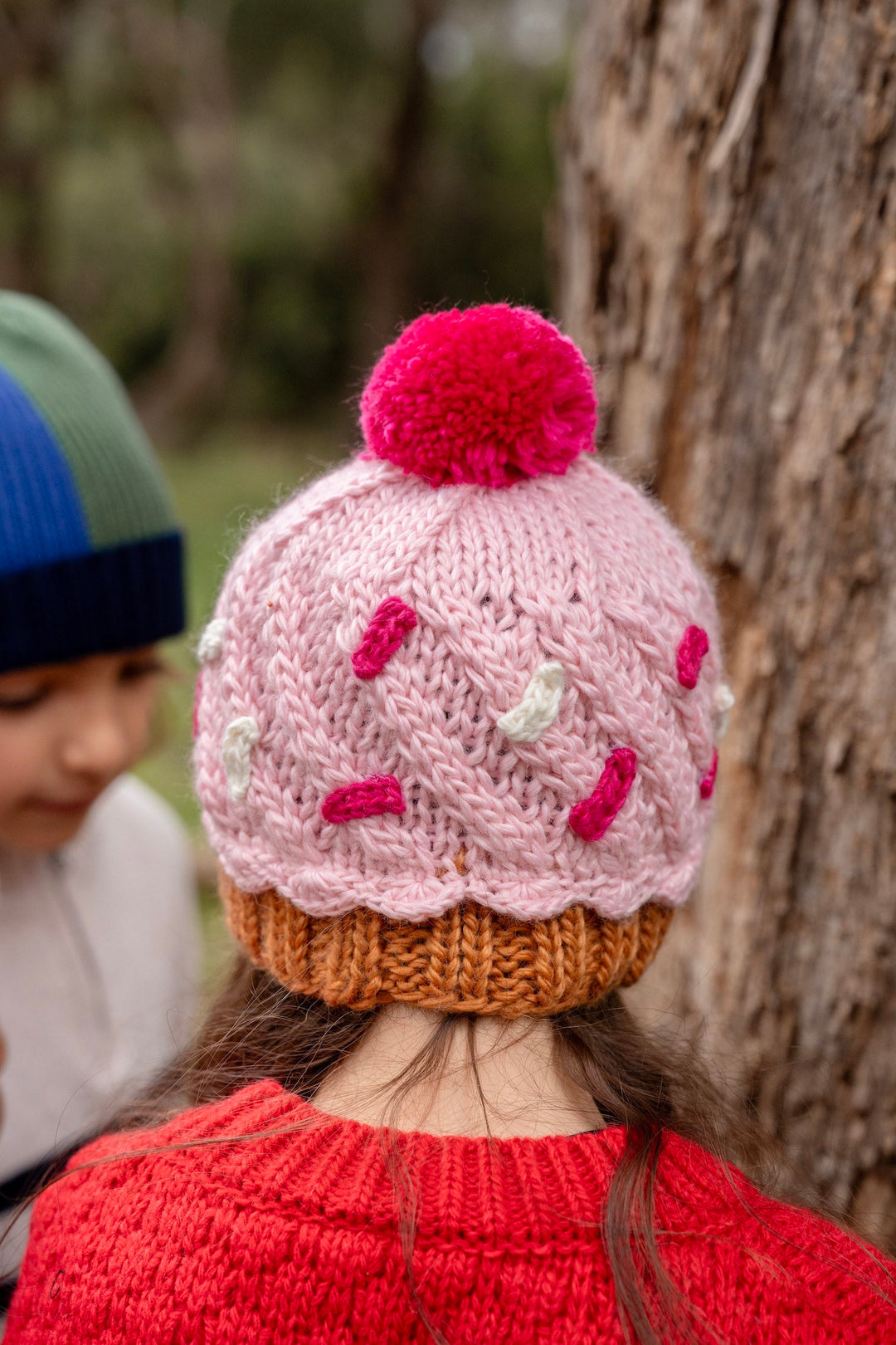 Acorn Cupcake Beanie - Pink