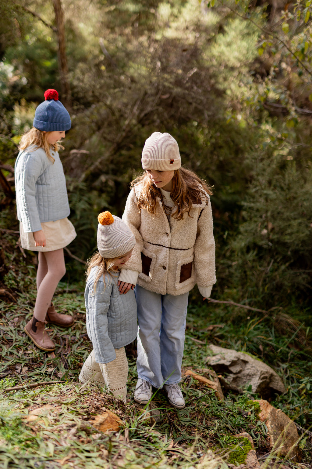 Acorn Como Beanie Blue Speckle