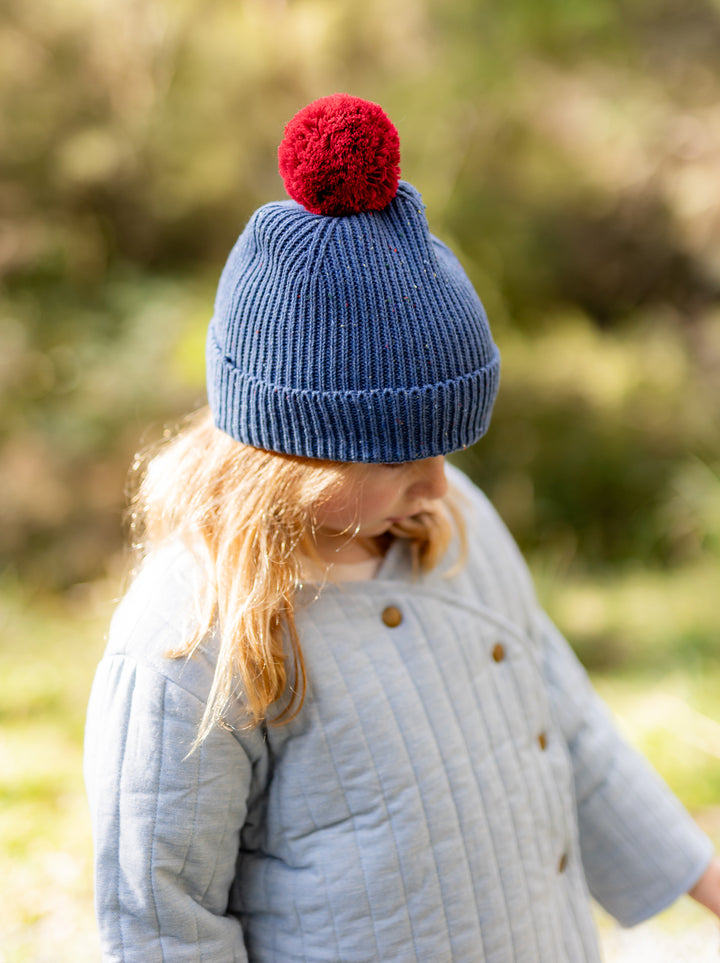 Acorn Como Beanie Blue Speckle