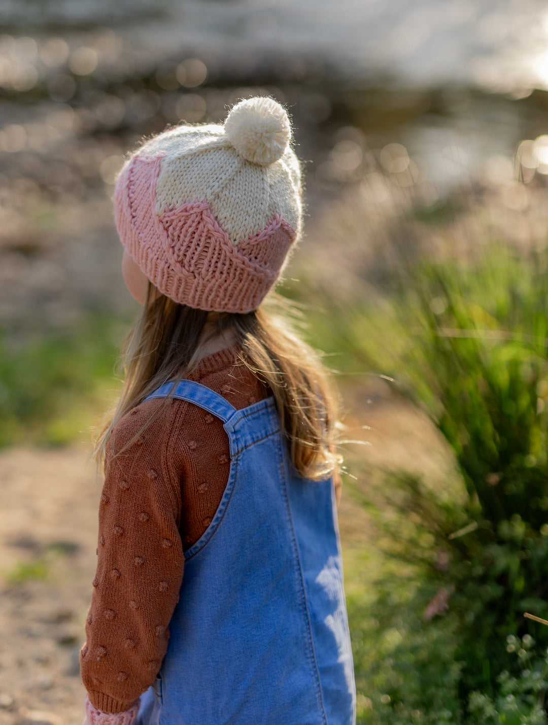 Acorn Mountain Top Beanie Pink