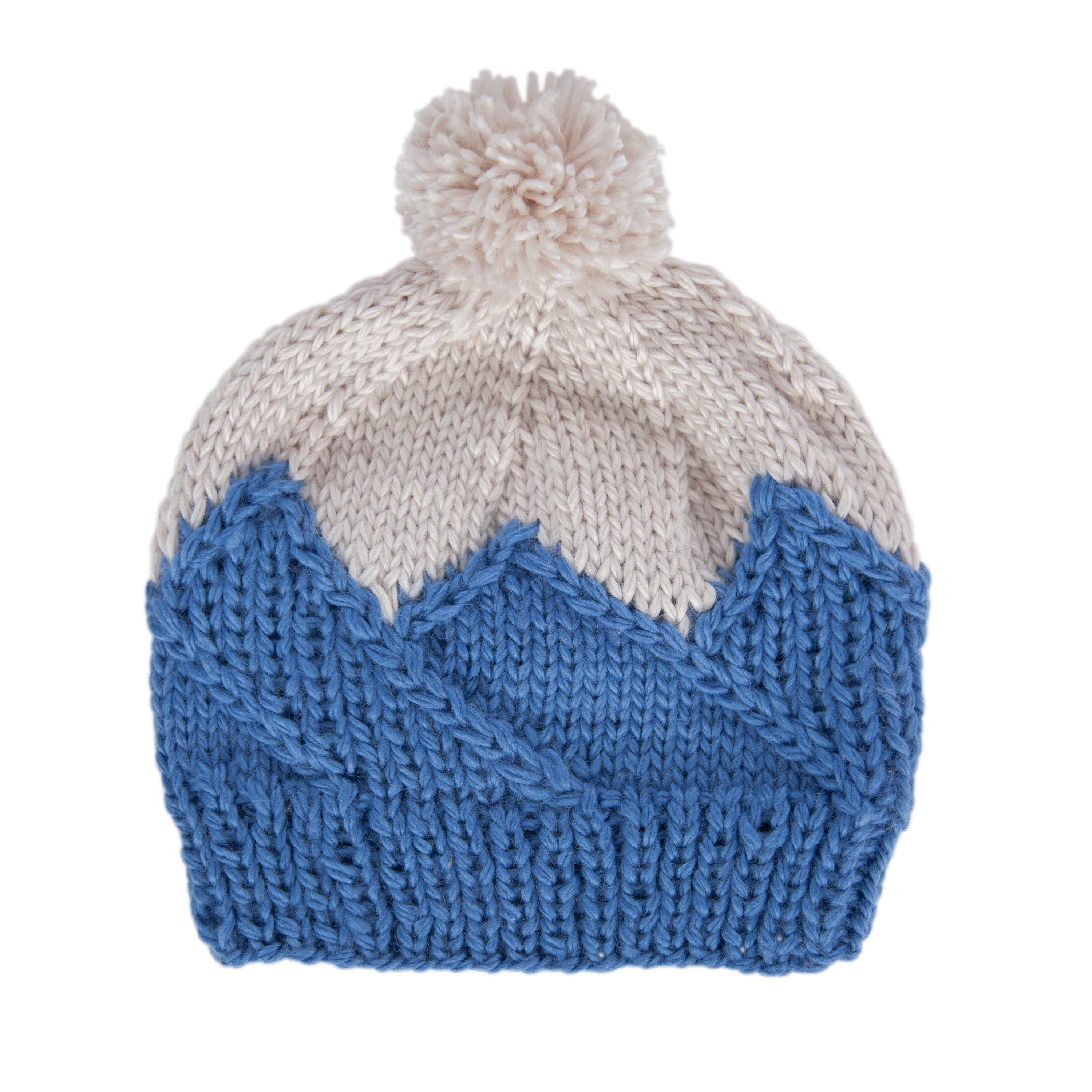 Acorn Mountain Top Beanie Blue