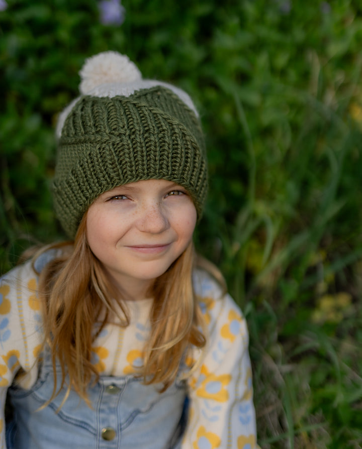 Acorn Mountain Top Beanie Khaki