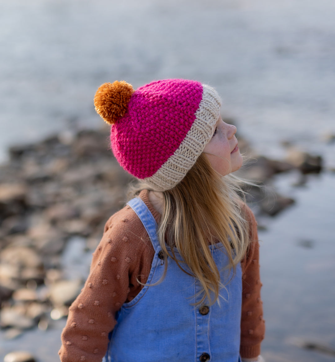 Acorn Wilderness Beanie Fuschia