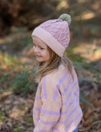 Acorn August Merino Beanie Dusty Pink