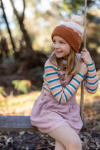Acorn Scalloped Merino Beanie Caramel