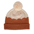Scalloped Merino Beanie Caramel