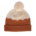 Acorn Scalloped Merino Beanie Caramel