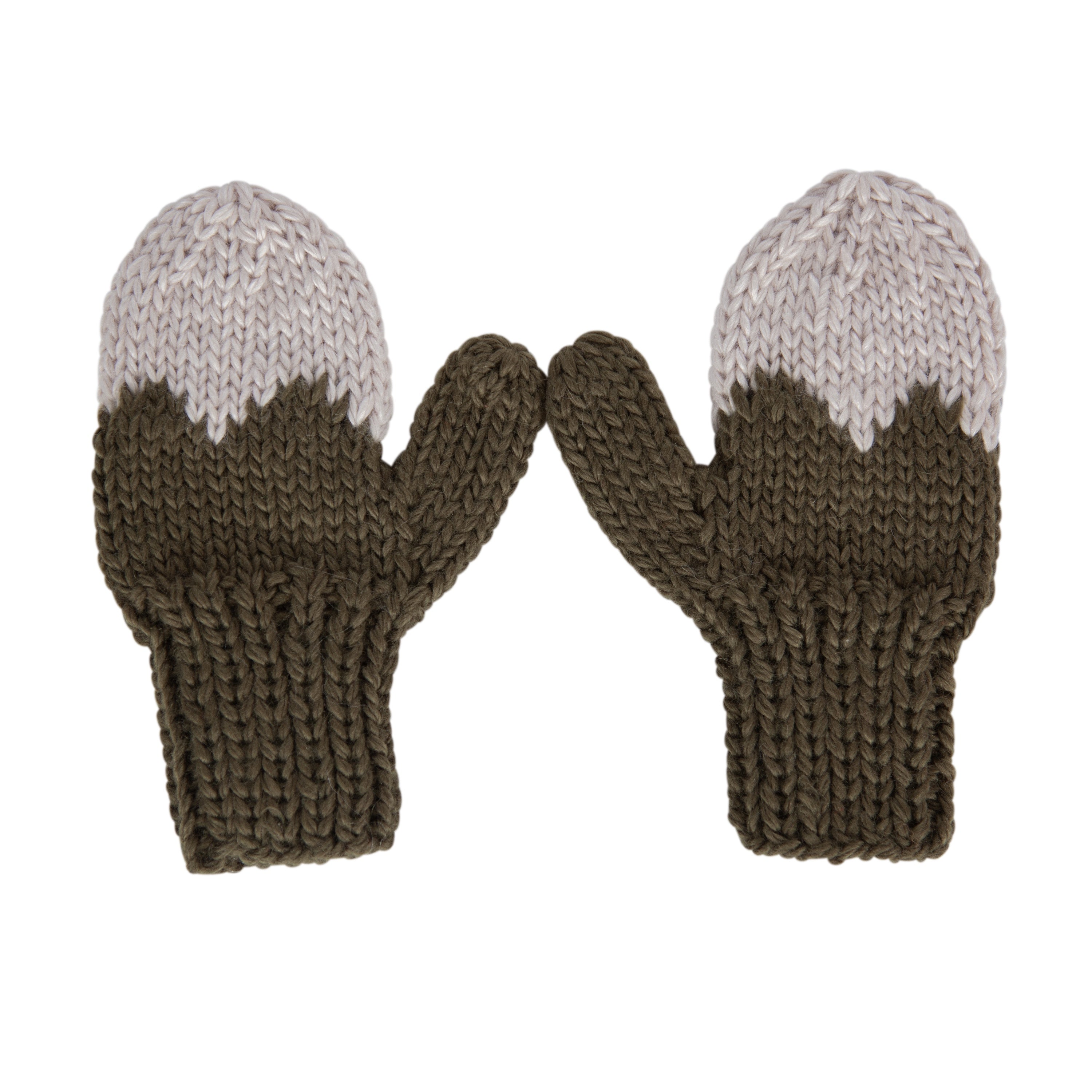 Acorn Mountain Top Mittens Khaki Navy